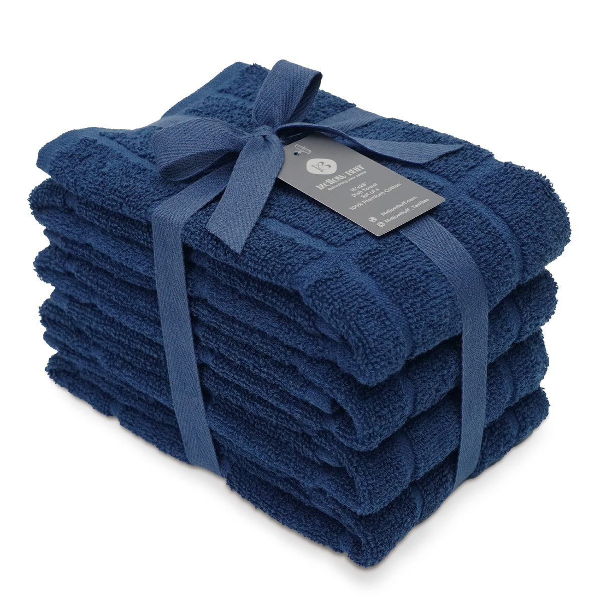 100% Cotton Terry Dish Towels, 4 pack16 x26 Inches, Super Soft and Absorbent Kitchen Towels, Perfect for Kitchen Cleaning and Dish Washing | Yellow