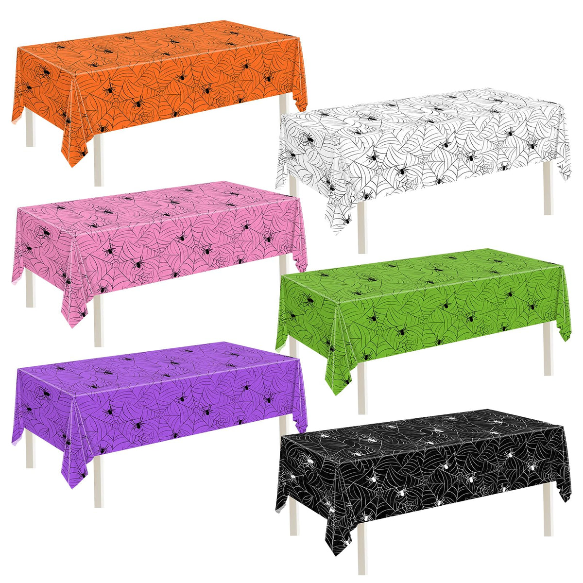 3 Pack Halloween Tablecloth Rectangular Table Halloween Party Decorations