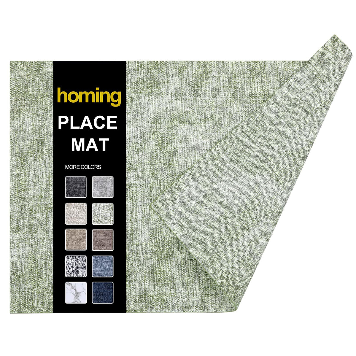homing Faux Leather Heat Resistant Placemats 6 Packs