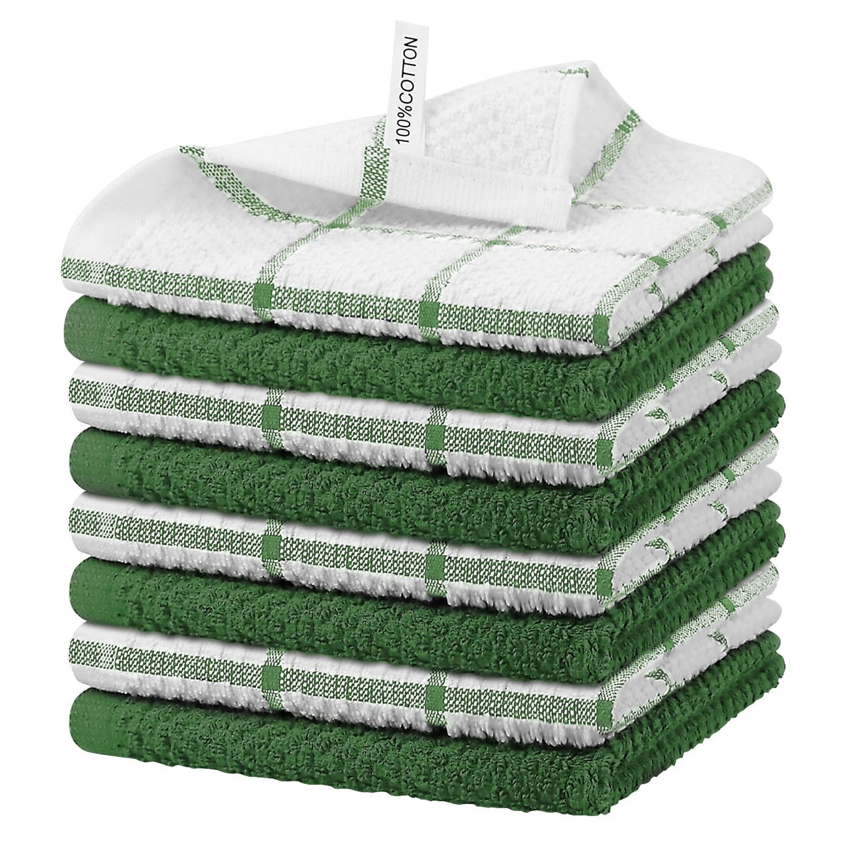 Nialnant 8 Pack Kitchen Dish Rags,Absorbent Kitchen Towels