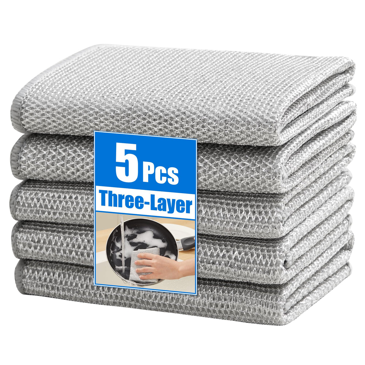 JOYMOOP Microfiber Cleaning Cloth, 18 Piece Set, Small, Multi Color