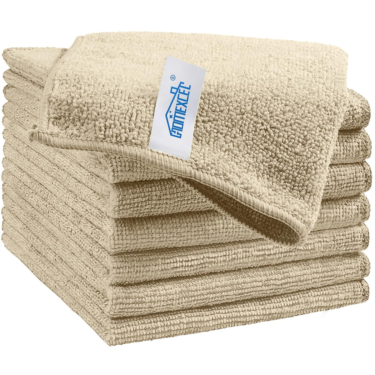 HOMEXCEL 12PK Microfiber Cleaning Cloth, Cleaning Rag for Home, 11.5x11.5in
