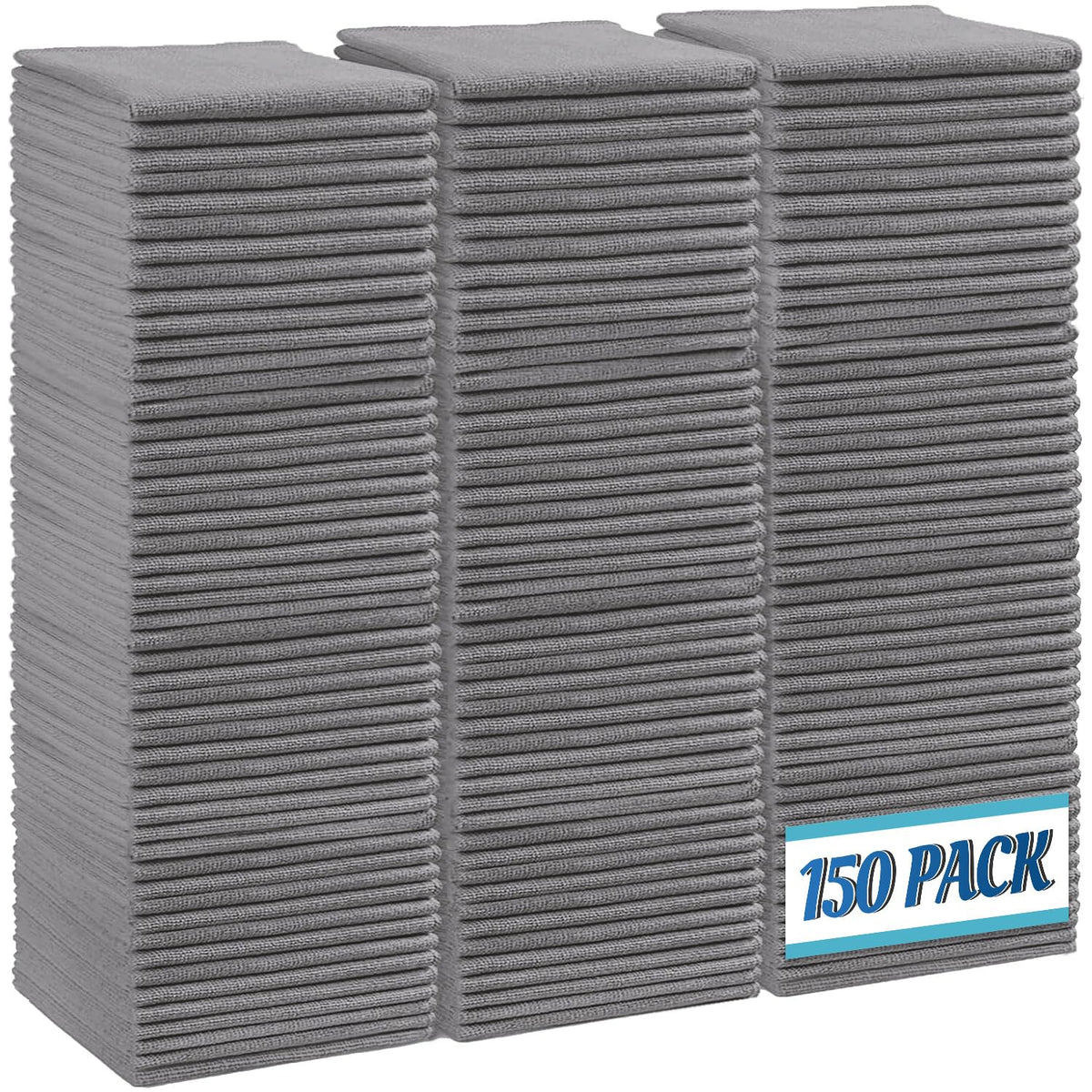 HOMEXCEL 12PK Microfiber Cleaning Cloth, Cleaning Rag for Home, 11.5x11.5in