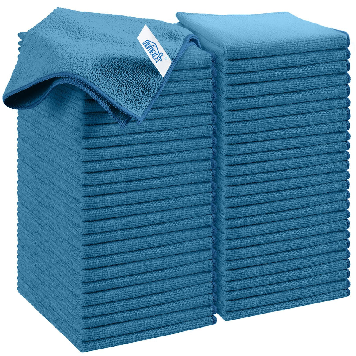 HOMEXCEL 12PK Microfiber Cleaning Cloth, Cleaning Rag for Home, 11.5x11.5in