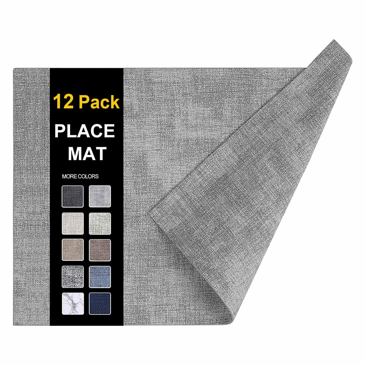 homing Faux Leather Heat Resistant Placemats 6 Packs