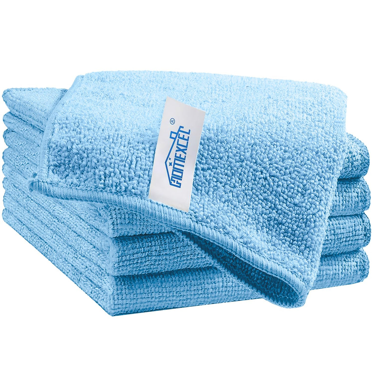 HOMEXCEL 12PK Microfiber Cleaning Cloth, Cleaning Rag for Home, 11.5x11.5in