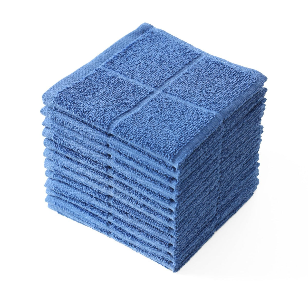 Glynniss Dishcloths Kitchen Highly Absorbent Dish Rags 100% Cotton Dish Cloths for Washing Dishes, Cleaning (11 x 11 Inches, 12 pcs, White)
