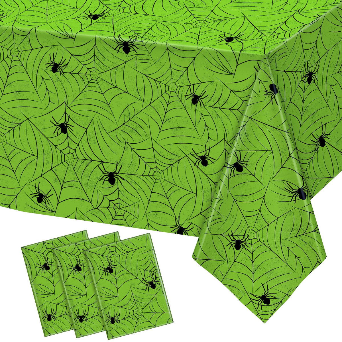 3 Pack Halloween Tablecloth Rectangular Table Halloween Party Decorations