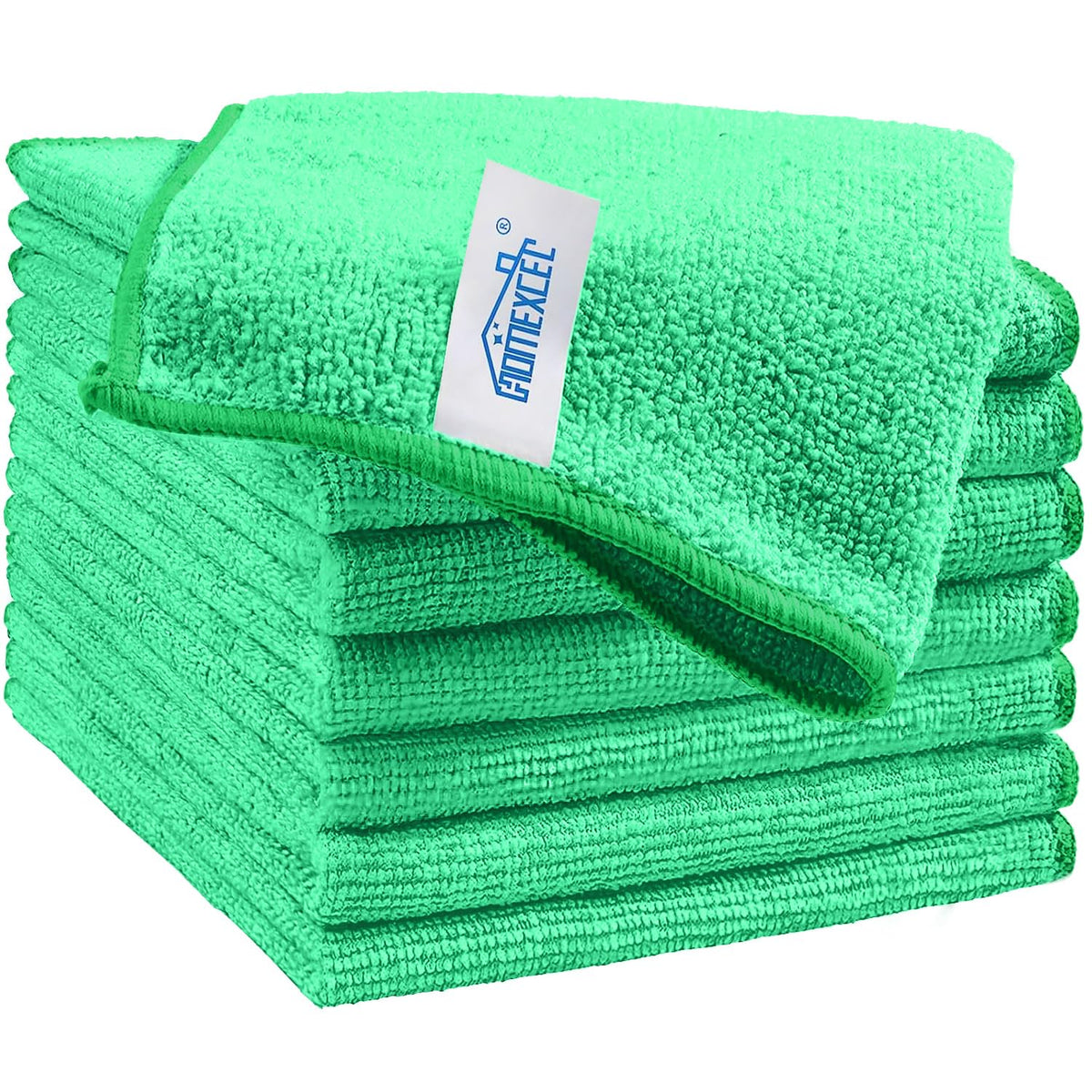 HOMEXCEL 12PK Microfiber Cleaning Cloth, Cleaning Rag for Home, 11.5x11.5in