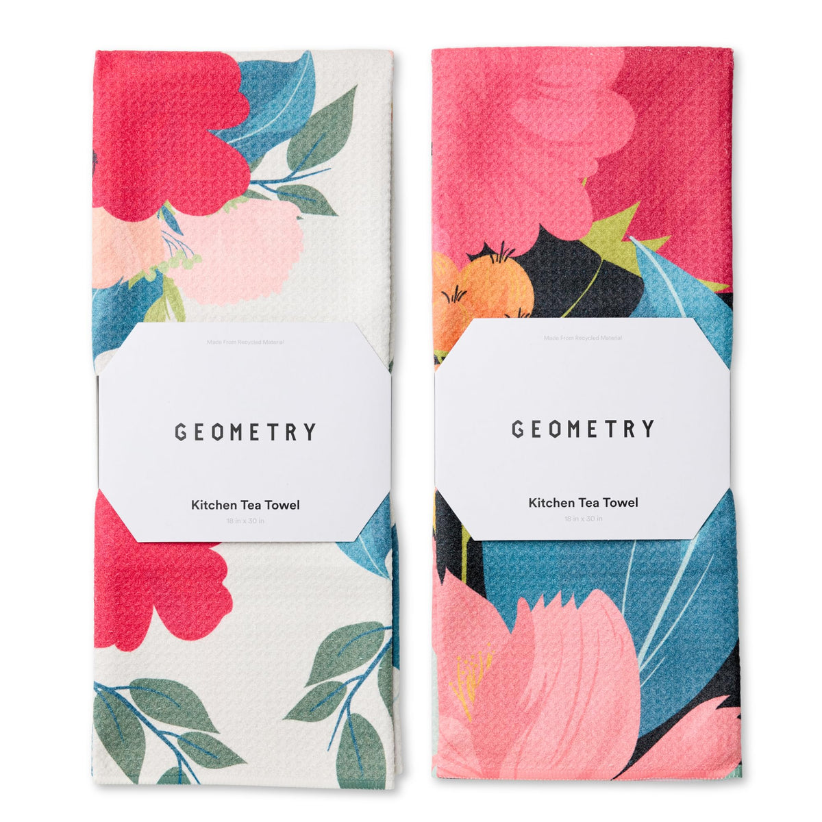 GEOMETRY Kitchen Dish Cloths - Quick Dry Dishcloths for Kitchen - Premium Dish Rags with Geoweave - 3-Pieces Autumn Checkers
