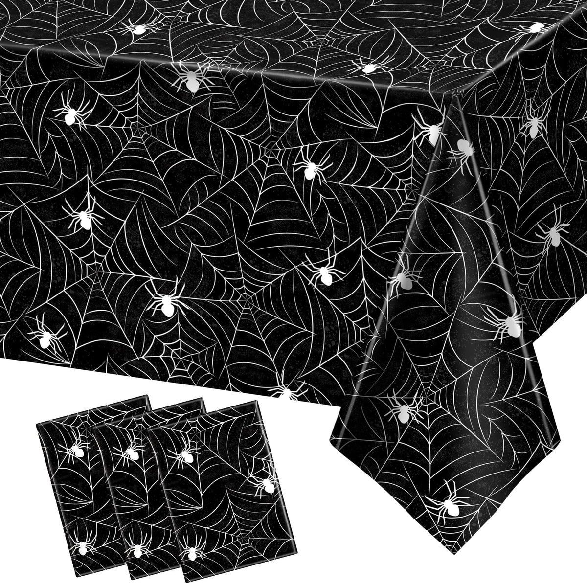 3 Pack Halloween Tablecloth Rectangular Table Halloween Party Decorations