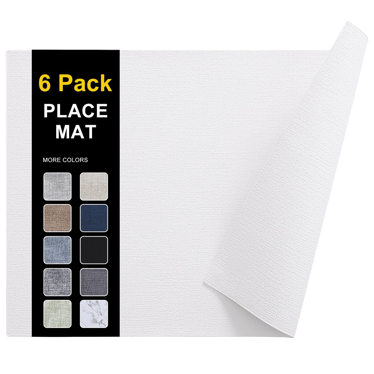 homing Faux Leather Heat Resistant Placemats 6 Packs