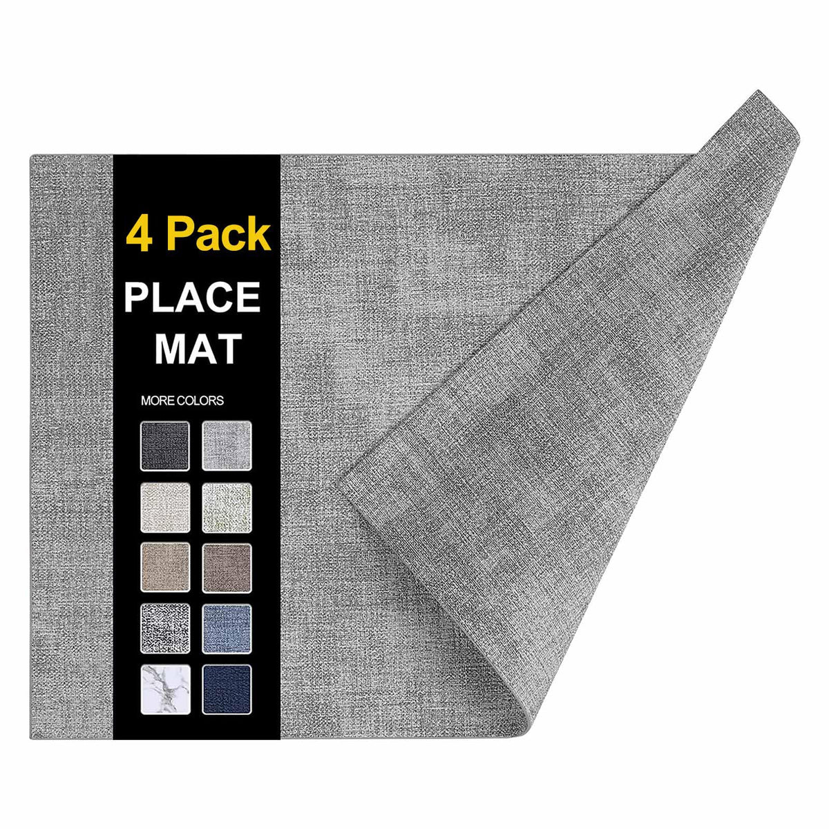 homing Faux Leather Heat Resistant Placemats 6 Packs
