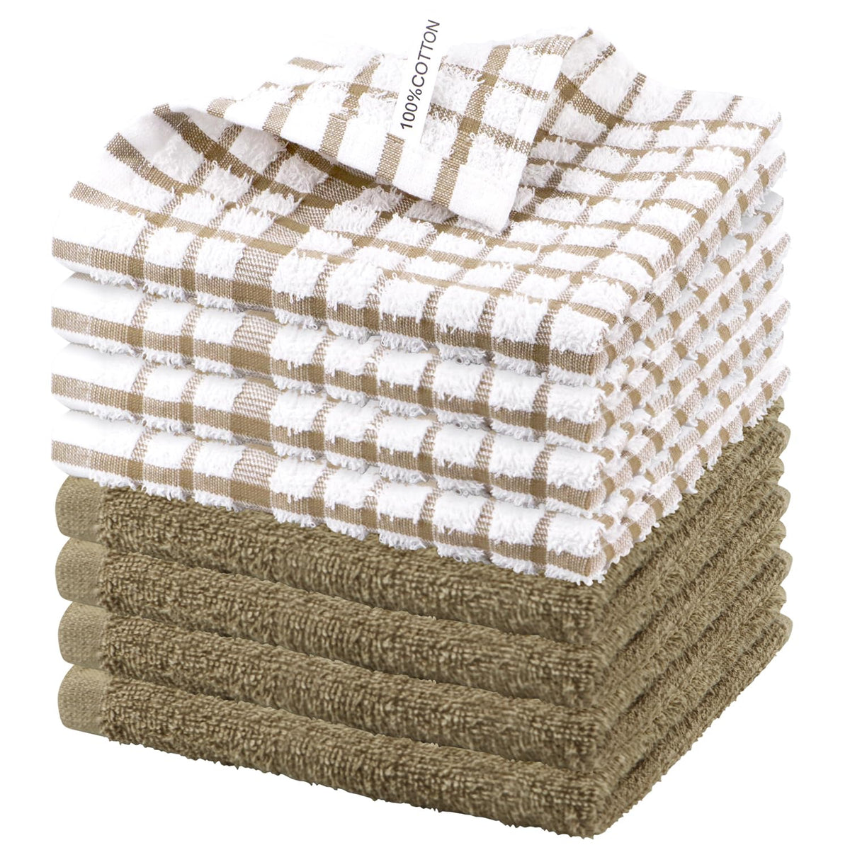 Nialnant 8 Pack Kitchen Dish Rags,Absorbent Kitchen Towels