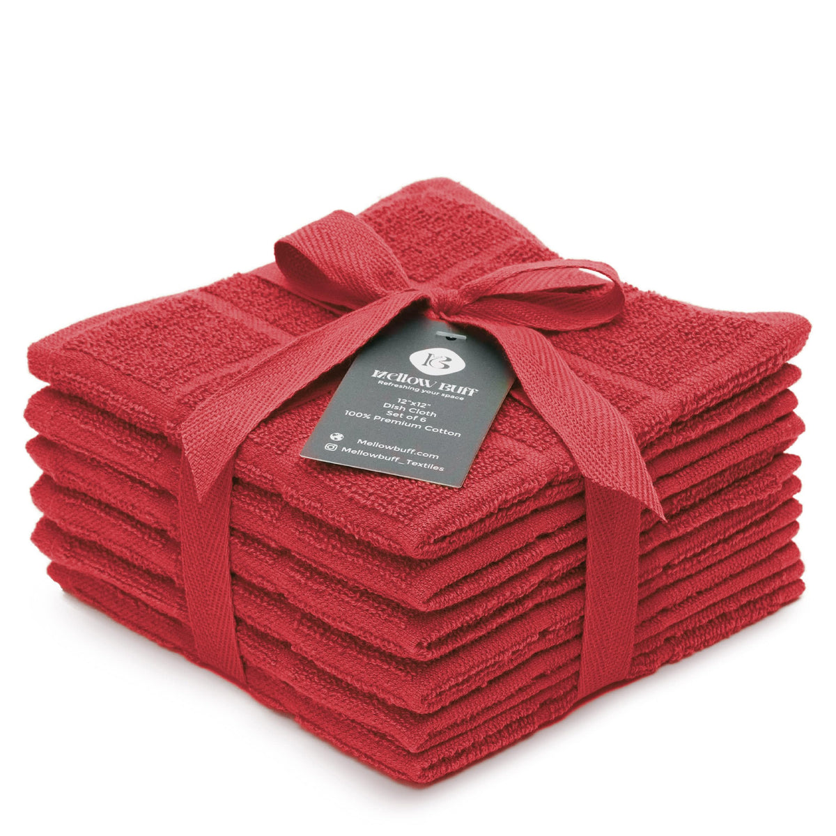 100% Cotton Terry Dish Cloth & Dish Towel, 8 Pack, Super Soft and Absorbent Kitchen Towels, Perfect for Kitchen Cleaning and Dish Washing (TAN (Solid and Checks) 8 Pack)