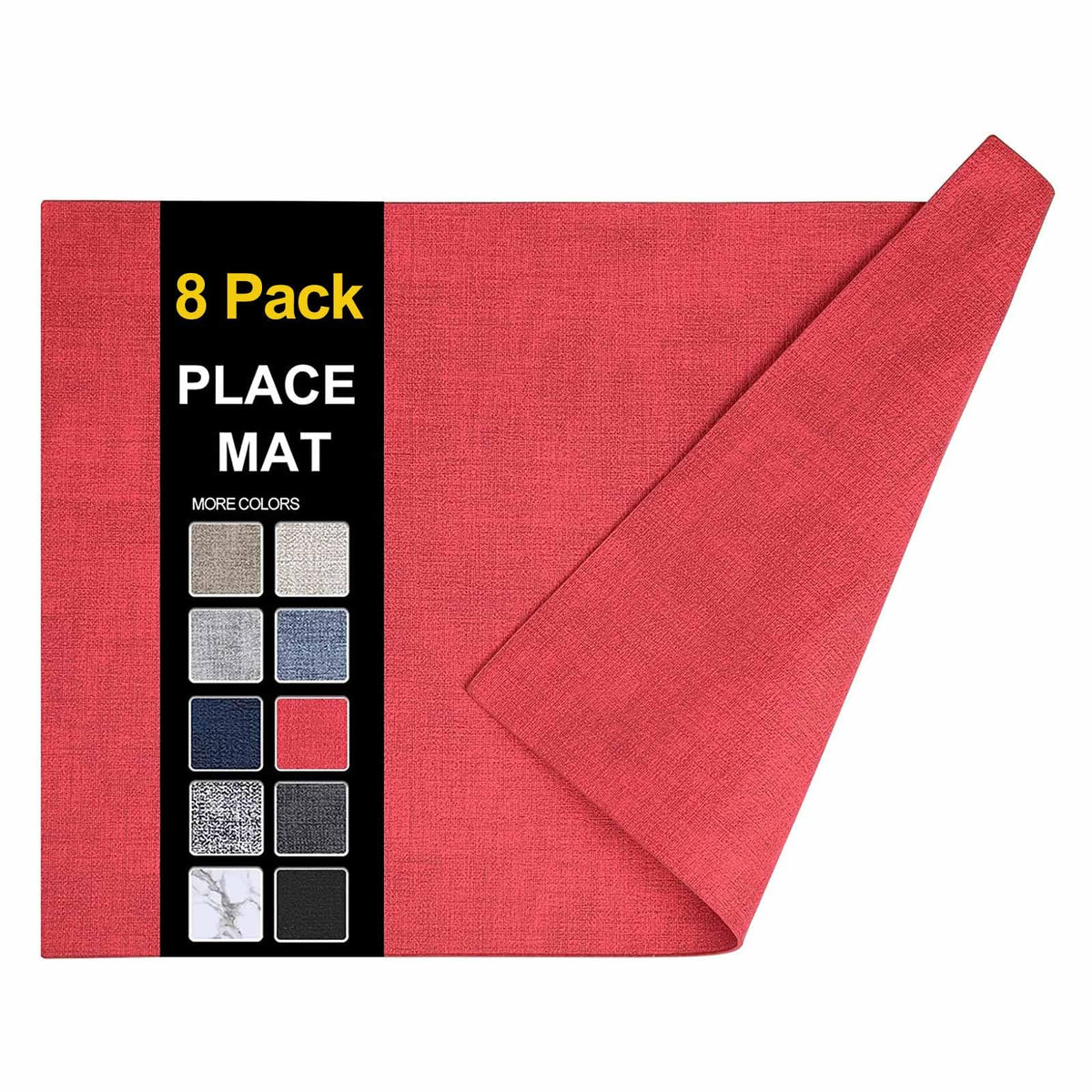homing Faux Leather Heat Resistant Placemats 6 Packs