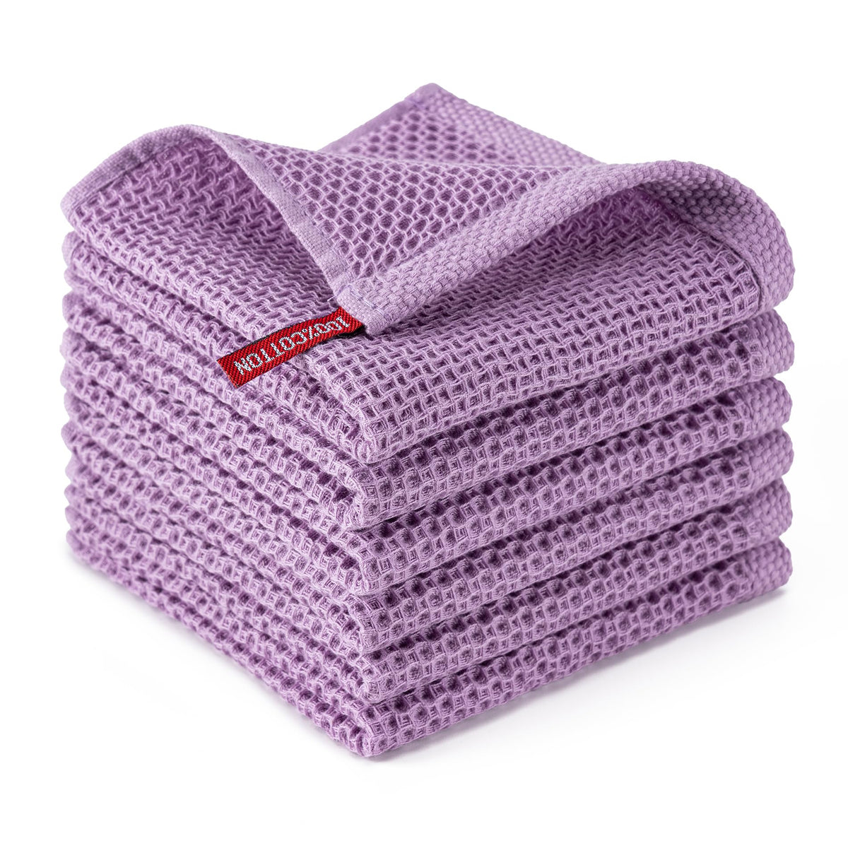 Kitchen Towels 6-Pack Kitchen Dish Cloths,100% Cotton,12x12 In,Dark Grey
