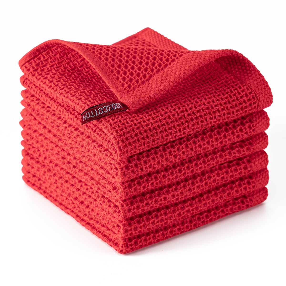 Kitchen Towels 6-Pack Kitchen Dish Cloths,100% Cotton,12x12 In,Dark Grey