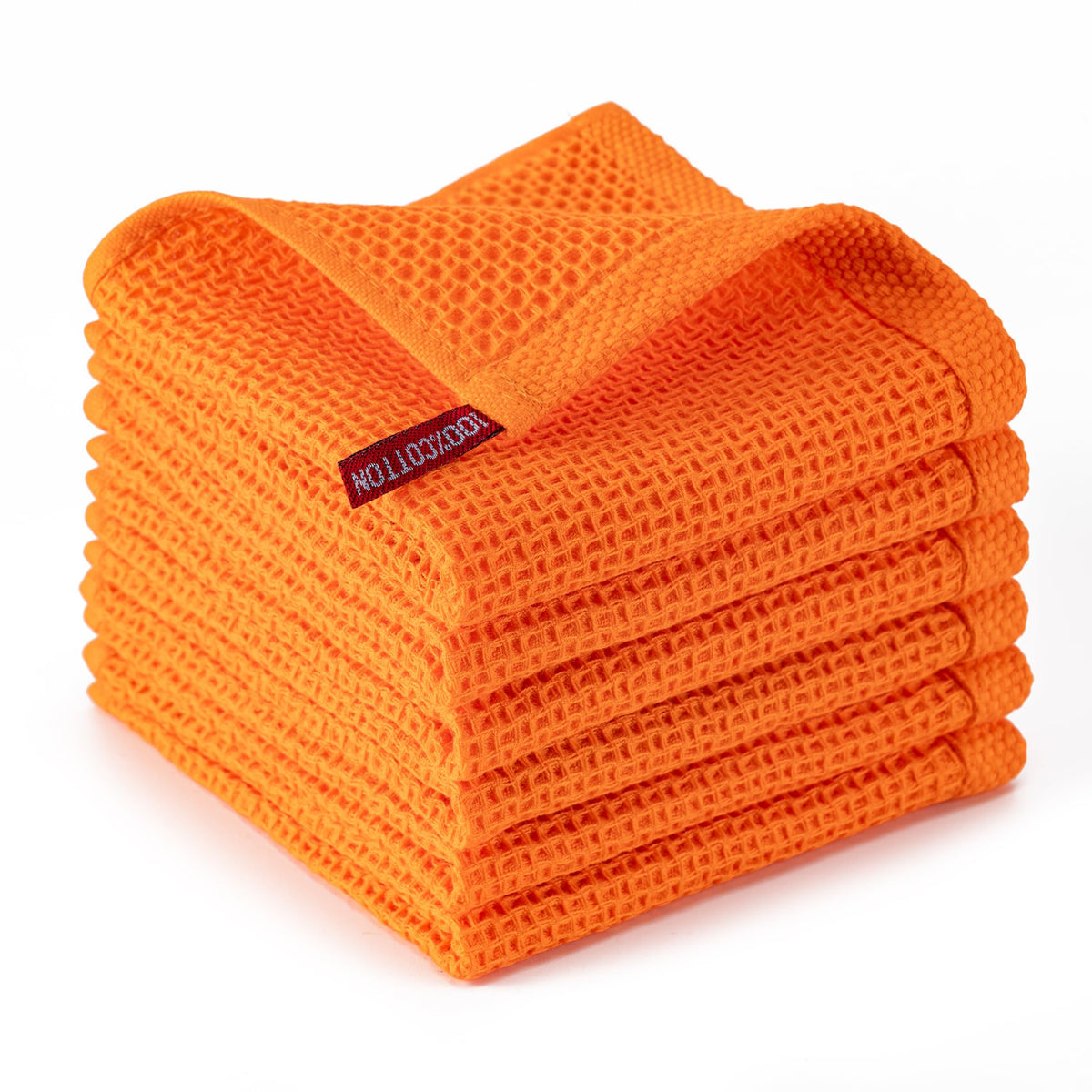 Kitchen Towels 6-Pack Kitchen Dish Cloths,100% Cotton,12x12 In,Dark Grey
