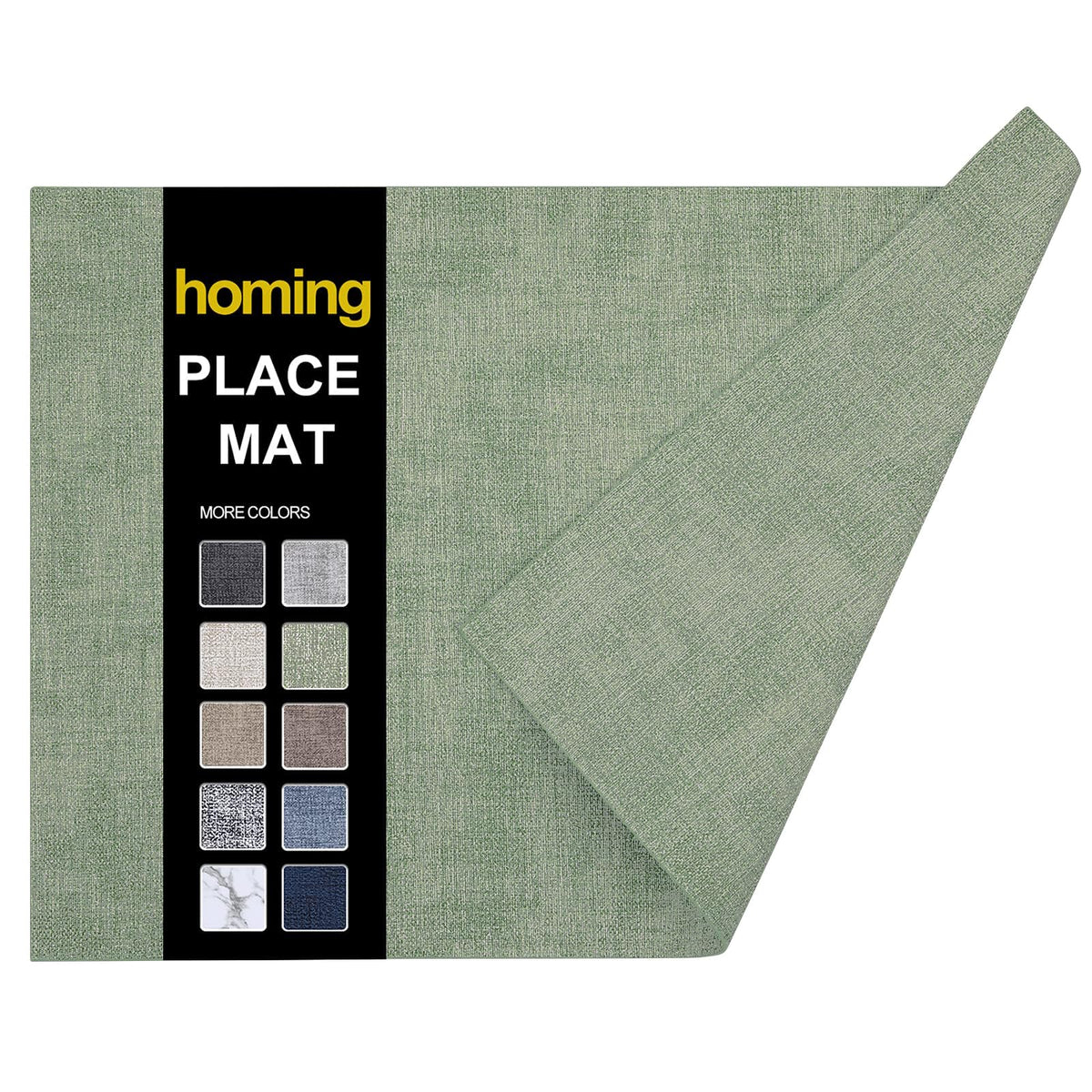 homing Faux Leather Heat Resistant Placemats 6 Packs