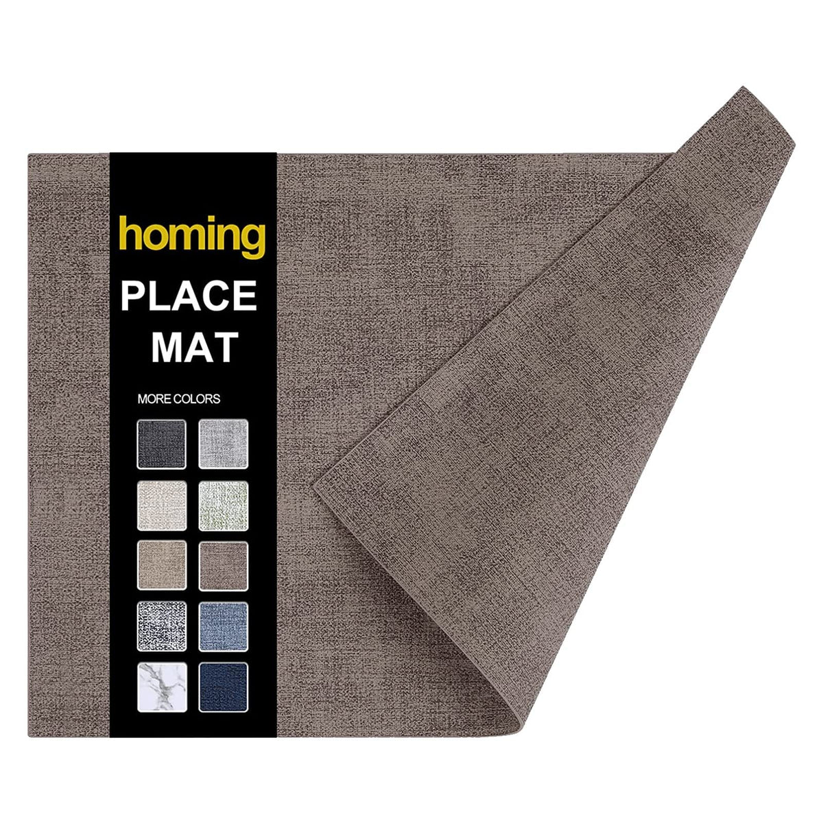 homing Faux Leather Heat Resistant Placemats 6 Packs