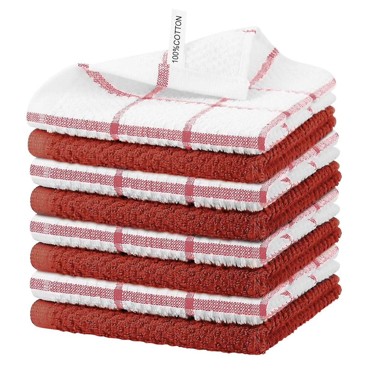 Nialnant 8 Pack Kitchen Dish Rags,Absorbent Kitchen Towels