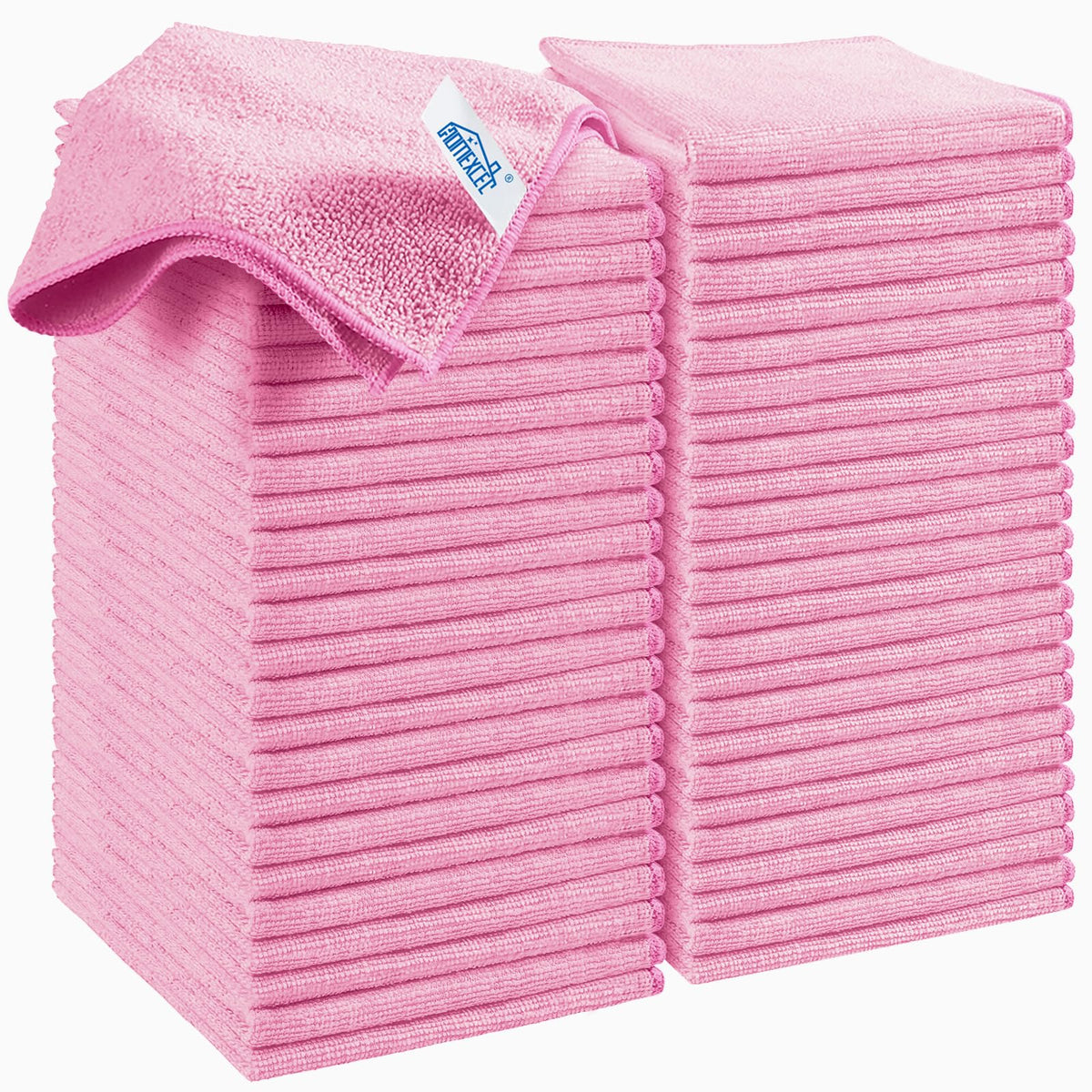 HOMEXCEL 12PK Microfiber Cleaning Cloth, Cleaning Rag for Home, 11.5x11.5in