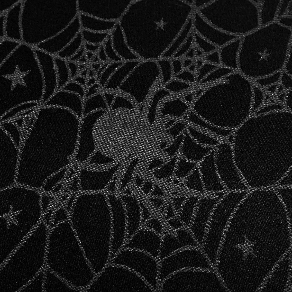 joybest Halloween Tablecloth Black Spider Web Table Cloth Spillproof Fabric Table Cover for Dining Party, Halloween Decorations, Rectangle 60 x 84 Inch