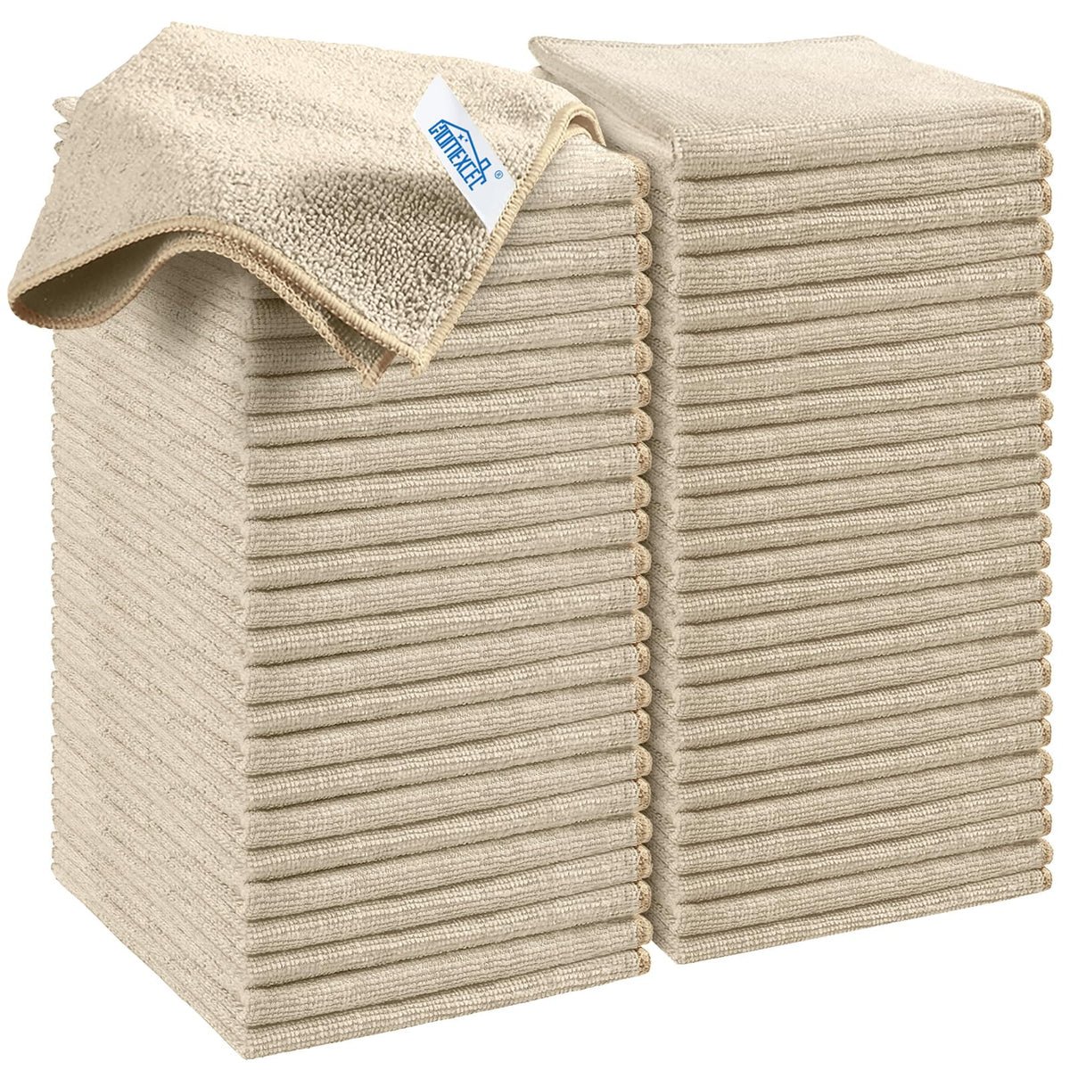HOMEXCEL 12PK Microfiber Cleaning Cloth, Cleaning Rag for Home, 11.5x11.5in