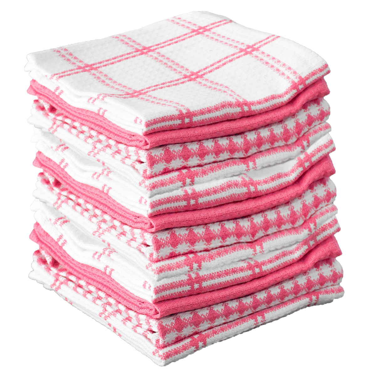 T-Fal Premium Waffle Dish Cloths: Highly Absorbent, Super Soft Long Lasting - 100% Cotton, 12"x13" Towel for Cleaning & Drying, (4-Pack), Cool