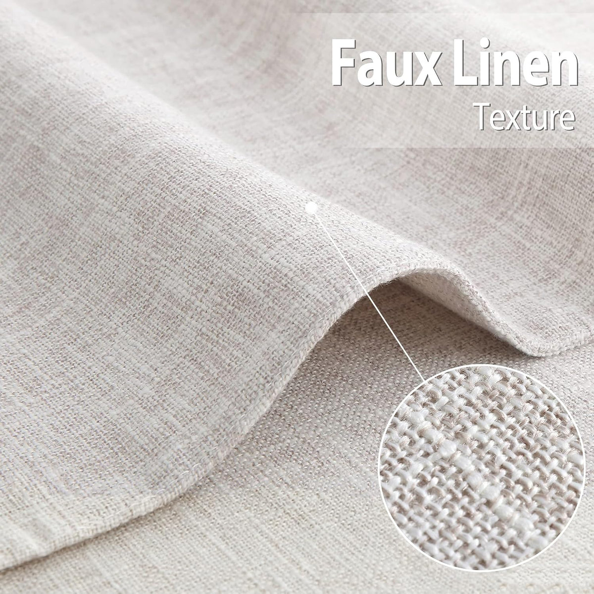 homing Faux Cotton Linen Placemats Set of 6, Cloth Dining Table Mats