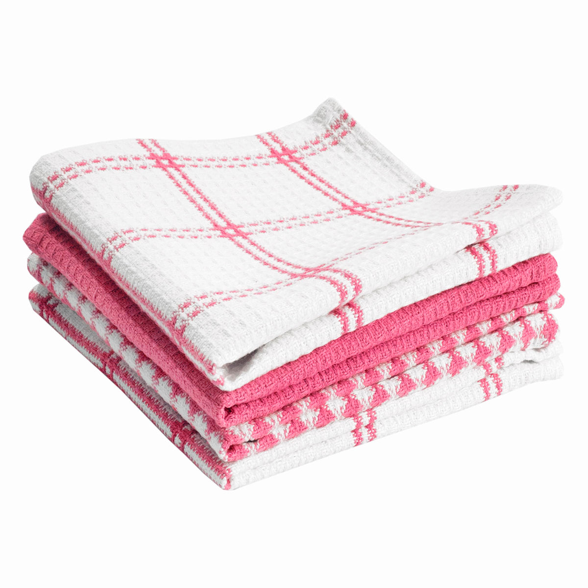 T-Fal Premium Waffle Dish Cloths: Highly Absorbent, Super Soft Long Lasting - 100% Cotton, 12"x13" Towel for Cleaning & Drying, (4-Pack), Cool