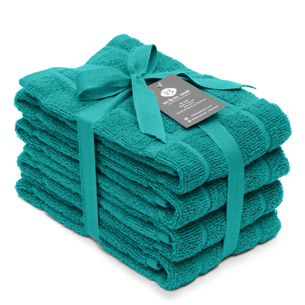 100% Cotton Terry Dish Towels, 4 pack16 x26 Inches, Super Soft and Absorbent Kitchen Towels, Perfect for Kitchen Cleaning and Dish Washing | Yellow