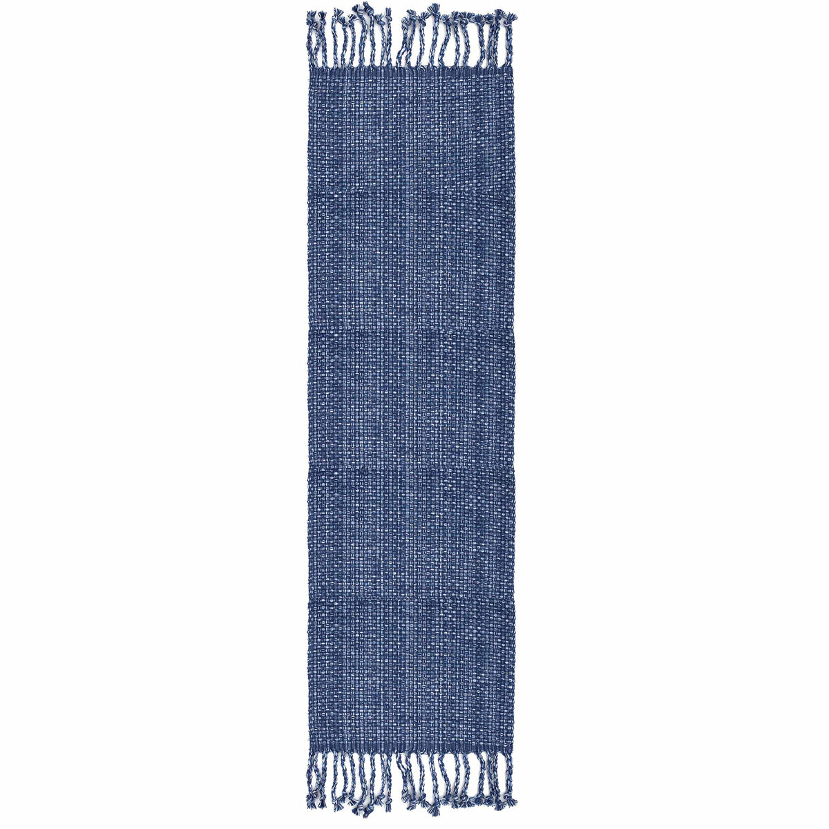 Sweet Home Collection 100% Cotton Placemats for Dining Room Rectangle Two Tone Woven Fabric 13" x 19" Soft Durable Table Mat Set, Set of 4, Eggshell