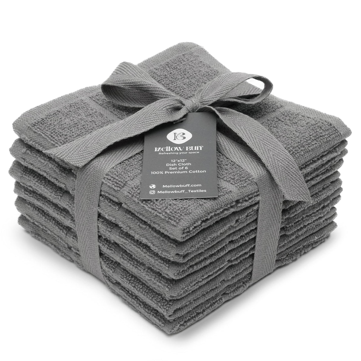 100% Cotton Terry Dish Cloth & Dish Towel, 8 Pack, Super Soft and Absorbent Kitchen Towels, Perfect for Kitchen Cleaning and Dish Washing (TAN (Solid and Checks) 8 Pack)
