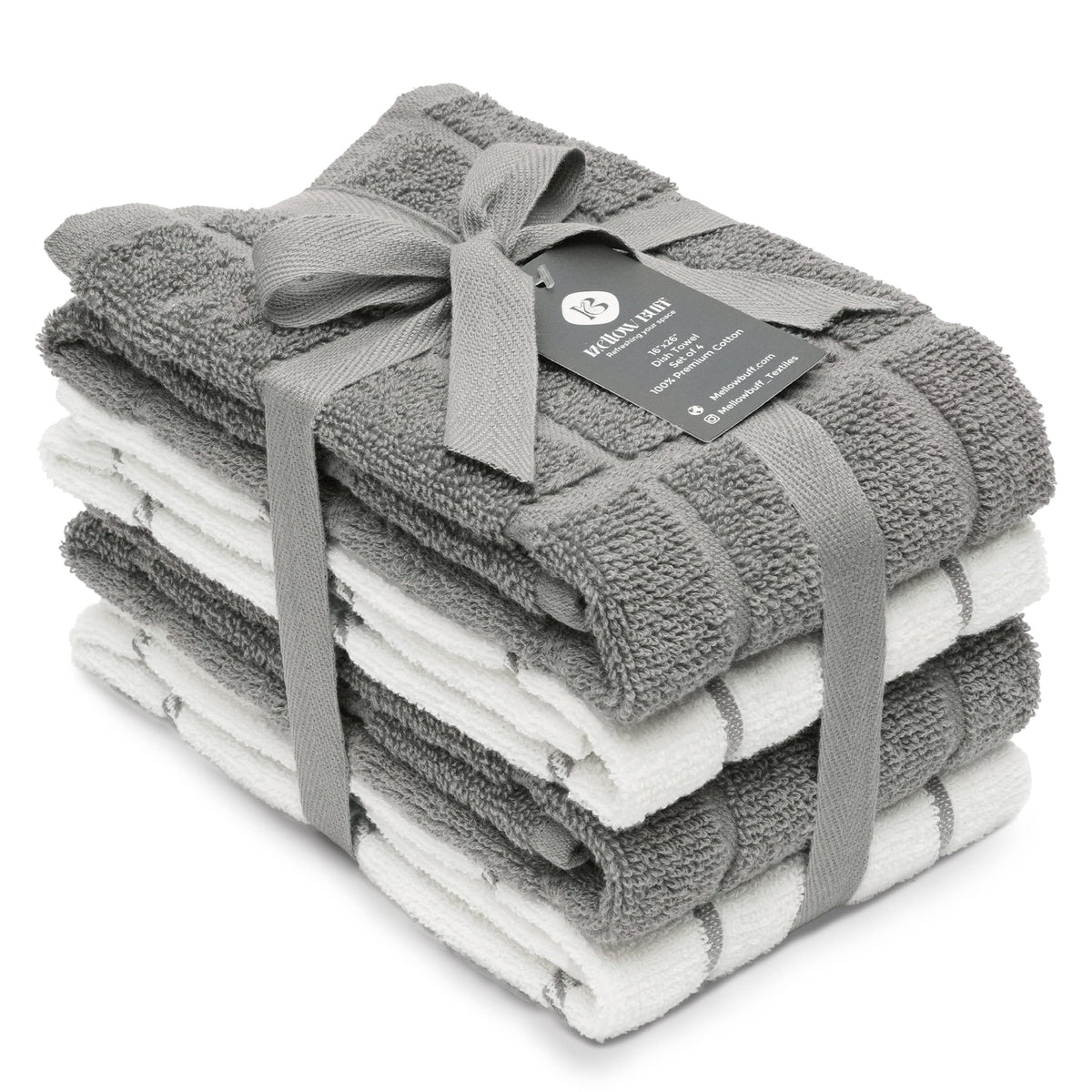 100% Cotton Terry Dish Towels, 4 pack16 x26 Inches, Super Soft and Absorbent Kitchen Towels, Perfect for Kitchen Cleaning and Dish Washing | Yellow