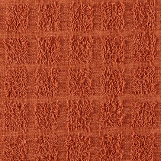 DII Basic Terry Collection Solid Windowpane Dishcloth Set, 12x12, Spice, 6 Piece
