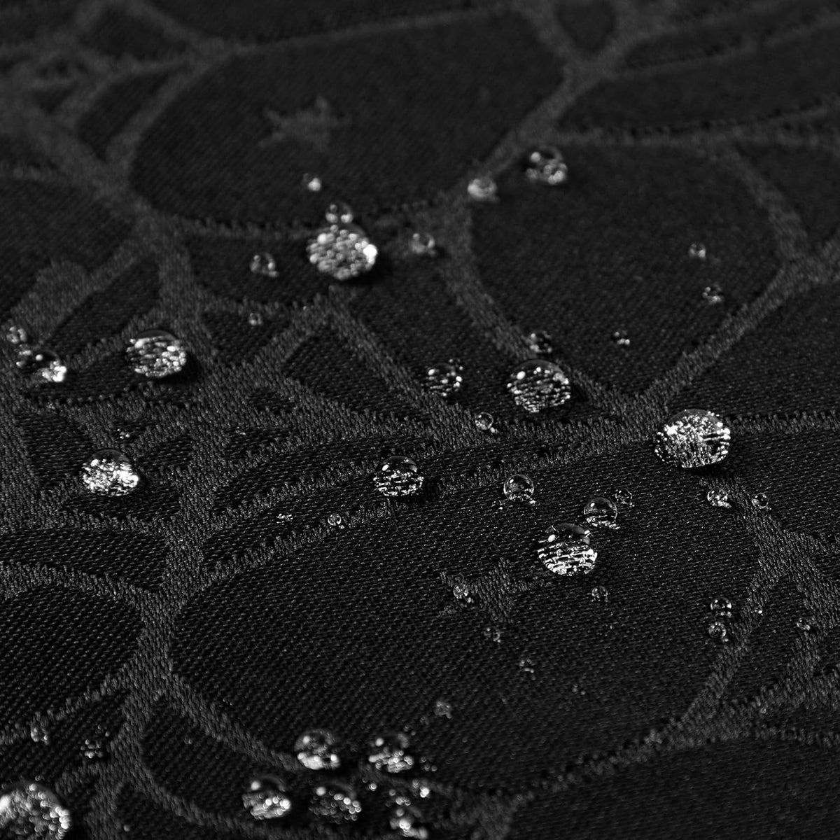 joybest Halloween Tablecloth Black Spider Web Table Cloth Spillproof Fabric Table Cover for Dining Party, Halloween Decorations, Rectangle 60 x 84 Inch