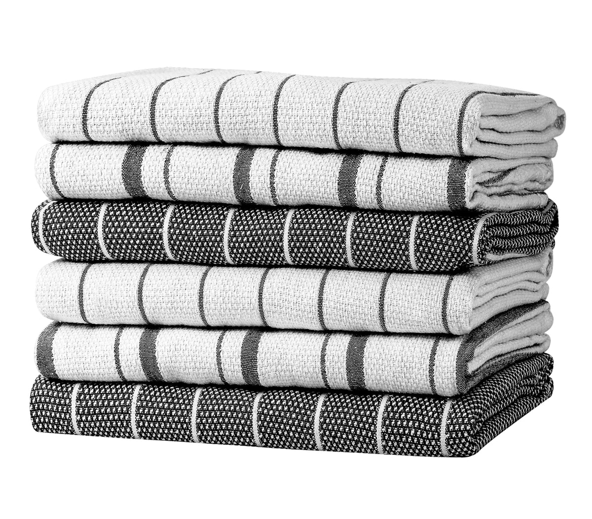 Zeppoli Classic Dish Towels - 15 Pack - 14" by 25" - 100% Cotton Kitchen Towels - Reusable Bulk Cleaning Cloths - Blue Hand Towels - Super Absorbent - Machine Washable