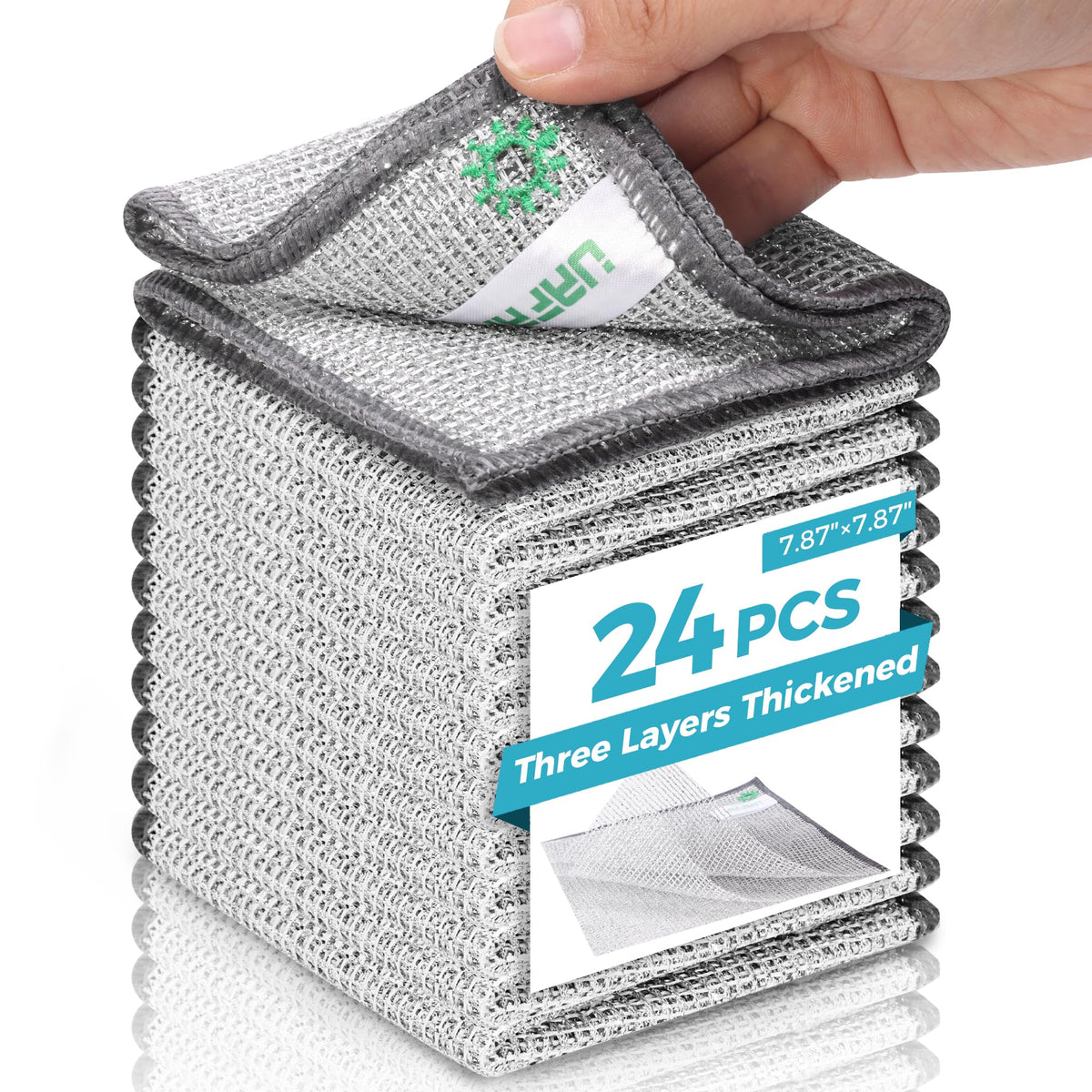 12pcs Upgrade 3-Layer Non-Scratch Steel Wool Dish Rags for Washing Dishs