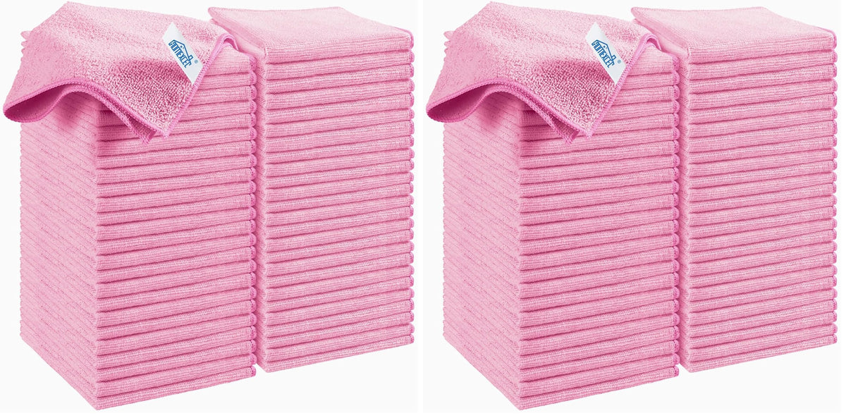 HOMEXCEL 12PK Microfiber Cleaning Cloth, Cleaning Rag for Home, 11.5x11.5in