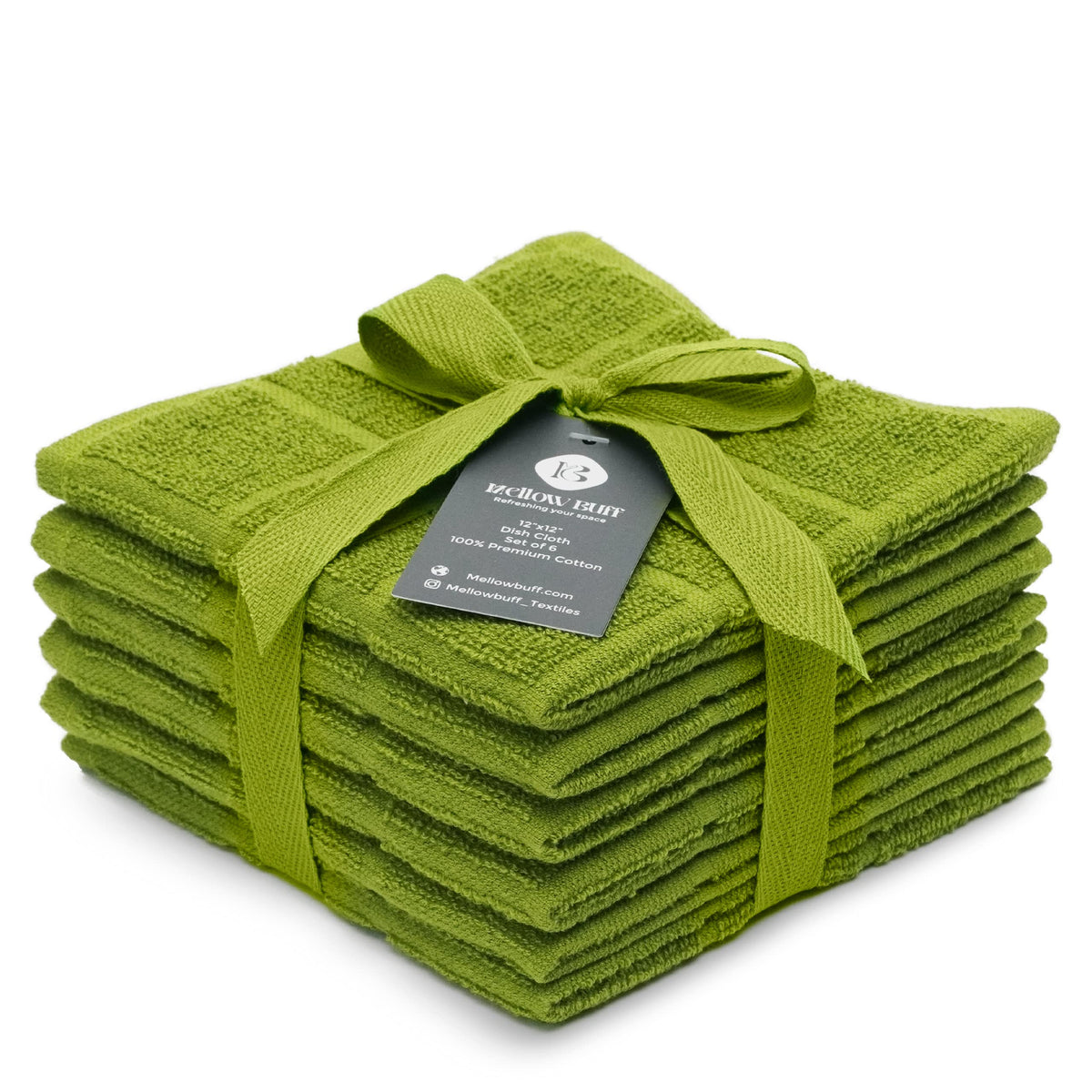 100% Cotton Terry Dish Cloth & Dish Towel, 8 Pack, Super Soft and Absorbent Kitchen Towels, Perfect for Kitchen Cleaning and Dish Washing (TAN (Solid and Checks) 8 Pack)