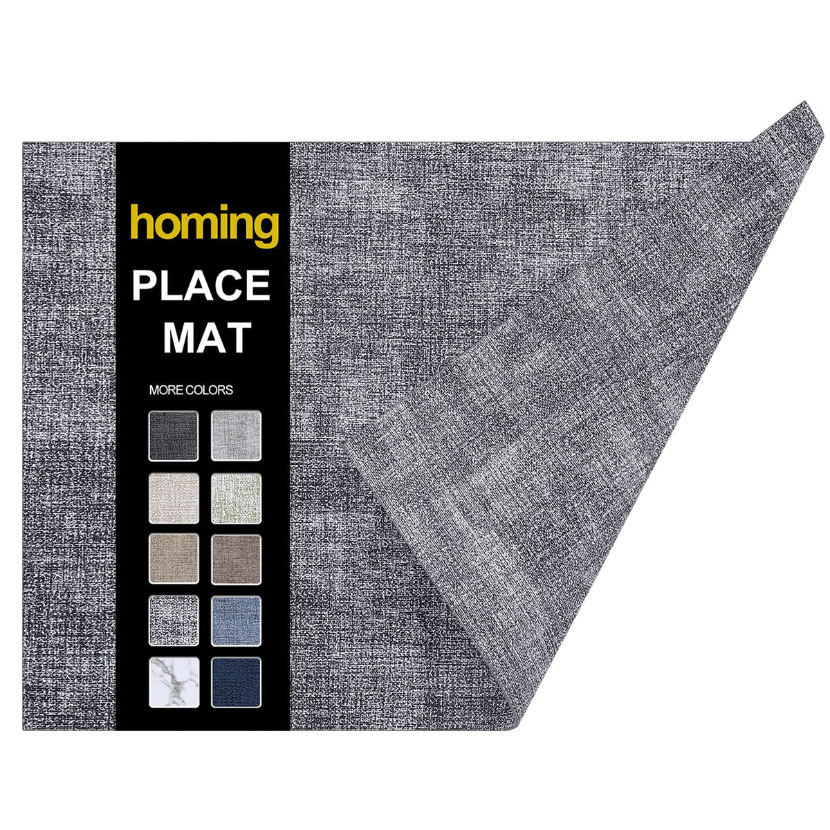 homing Faux Leather Heat Resistant Placemats 6 Packs