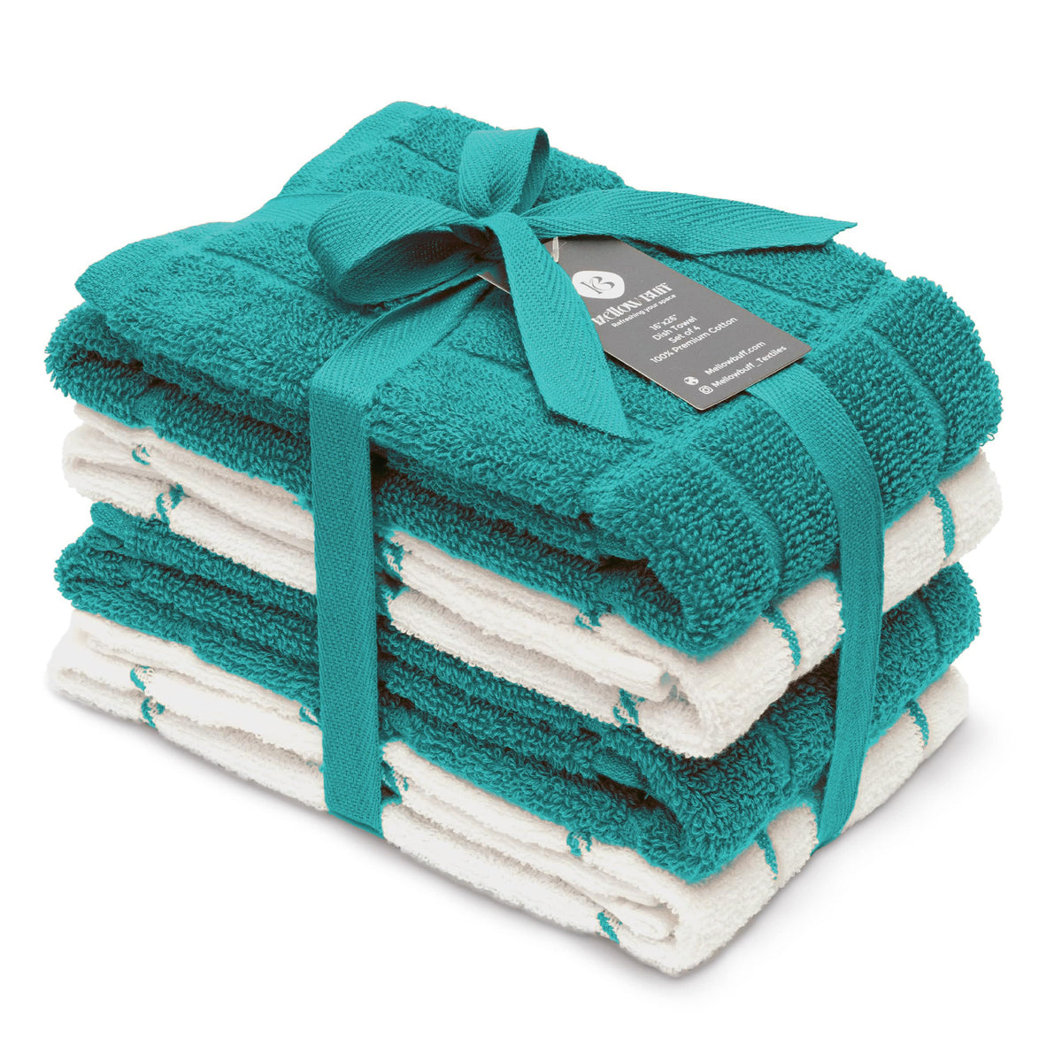 100% Cotton Terry Dish Towels, 4 pack16 x26 Inches, Super Soft and Absorbent Kitchen Towels, Perfect for Kitchen Cleaning and Dish Washing | Yellow