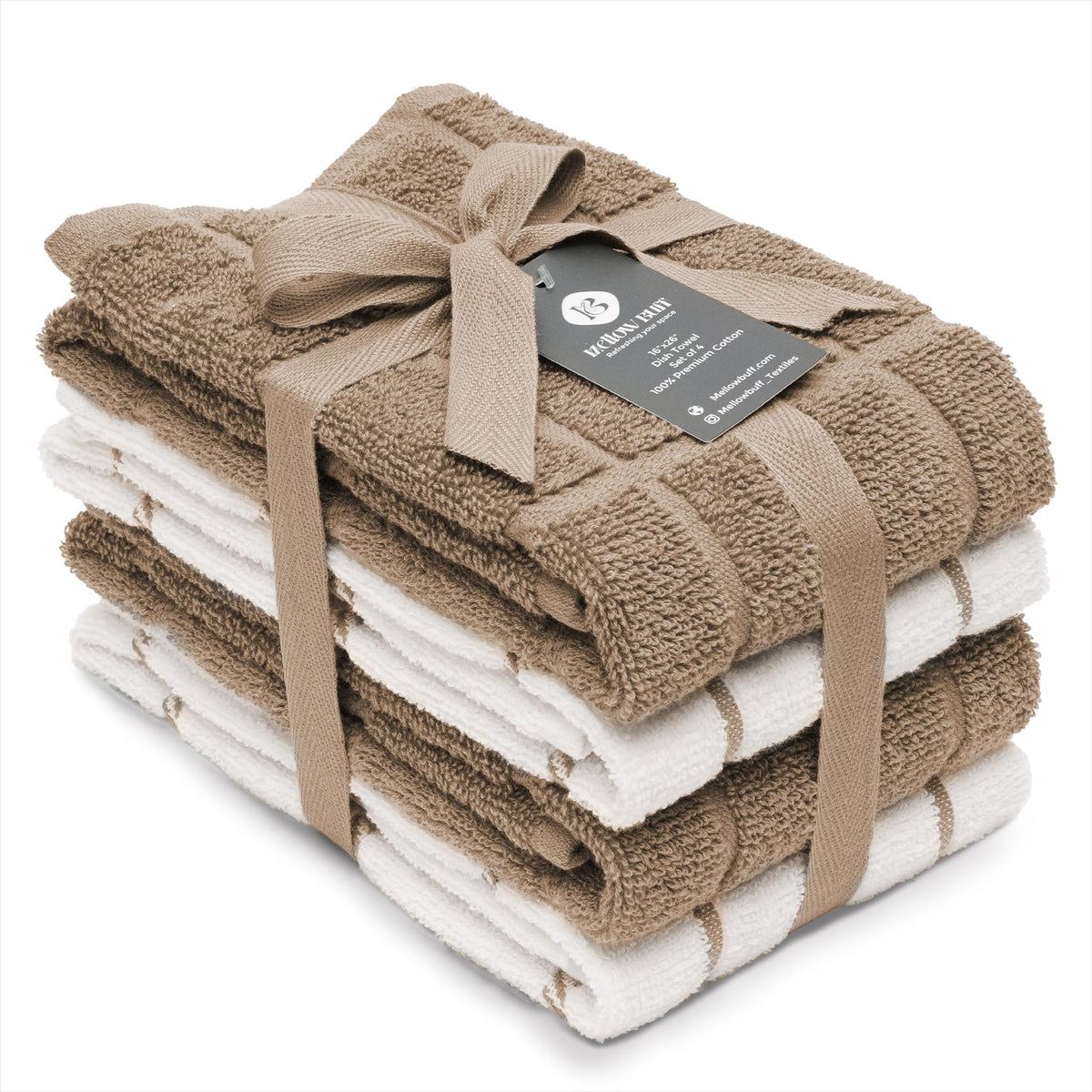 100% Cotton Terry Dish Towels, 4 pack16 x26 Inches, Super Soft and Absorbent Kitchen Towels, Perfect for Kitchen Cleaning and Dish Washing | Yellow