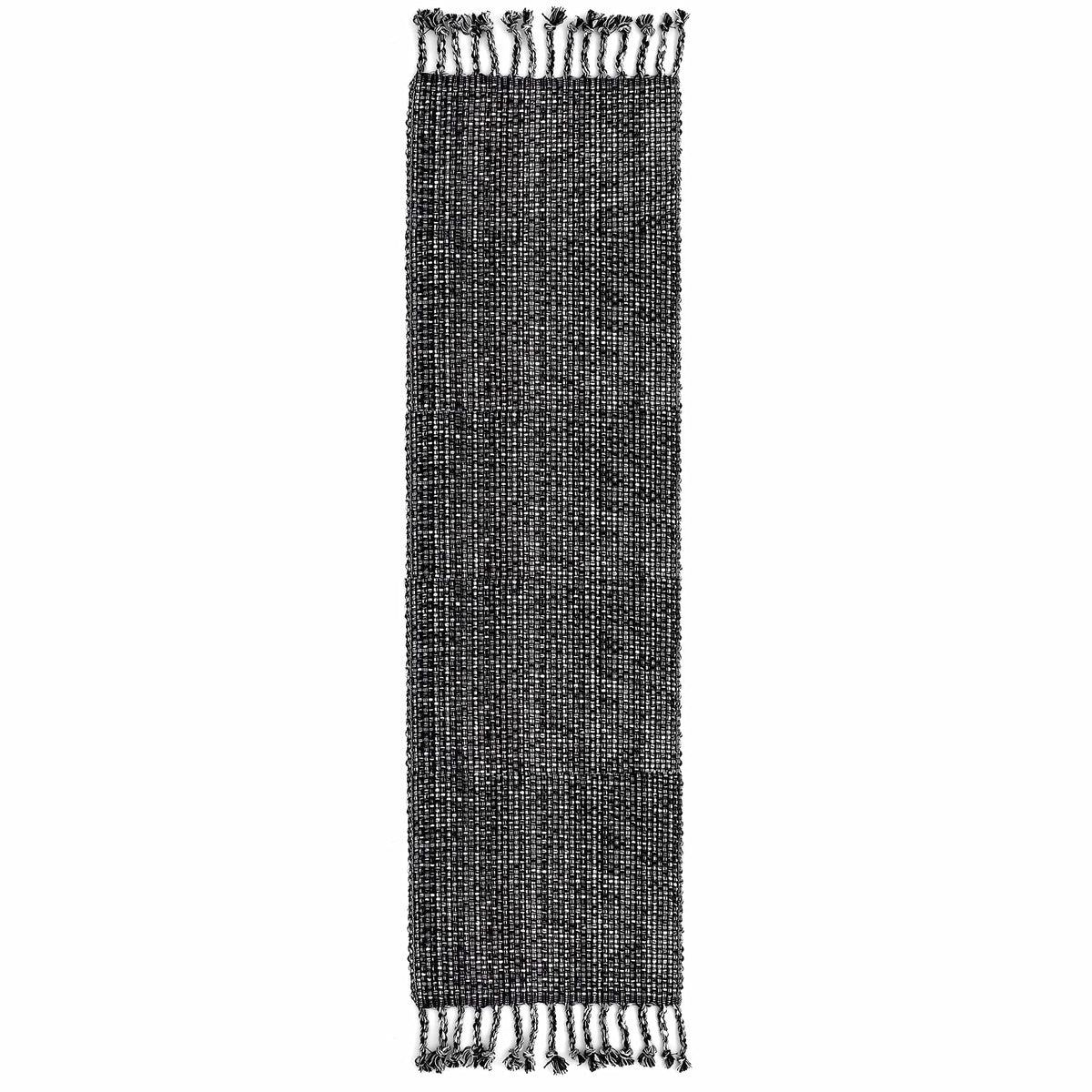 Sweet Home Collection 100% Cotton Placemats for Dining Room Rectangle Two Tone Woven Fabric 13" x 19" Soft Durable Table Mat Set, Set of 6, Eggshell
